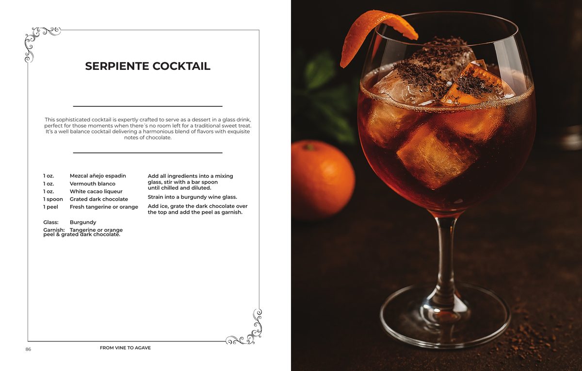 A spread from the De la vid al agave e-book